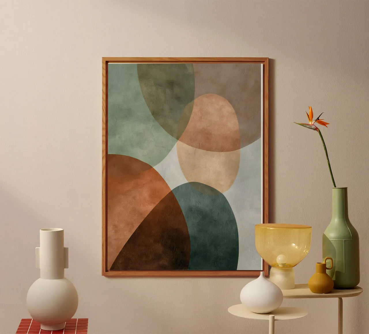 Natural Abstract Composition With Subtle Texture alu-dibond by Artbyvo