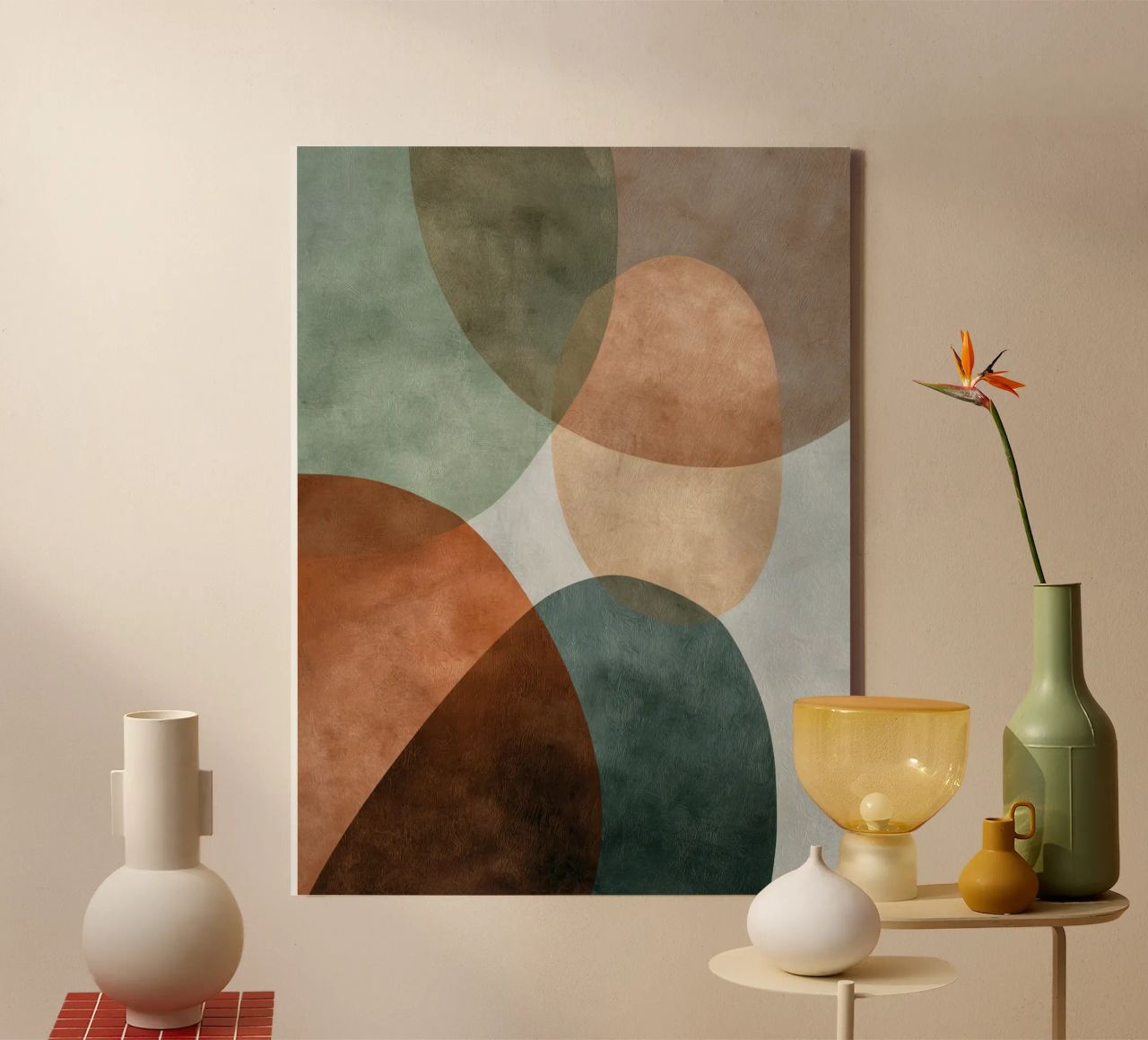 Natural Abstract Composition With Subtle Texture canvas by Artbyvo
