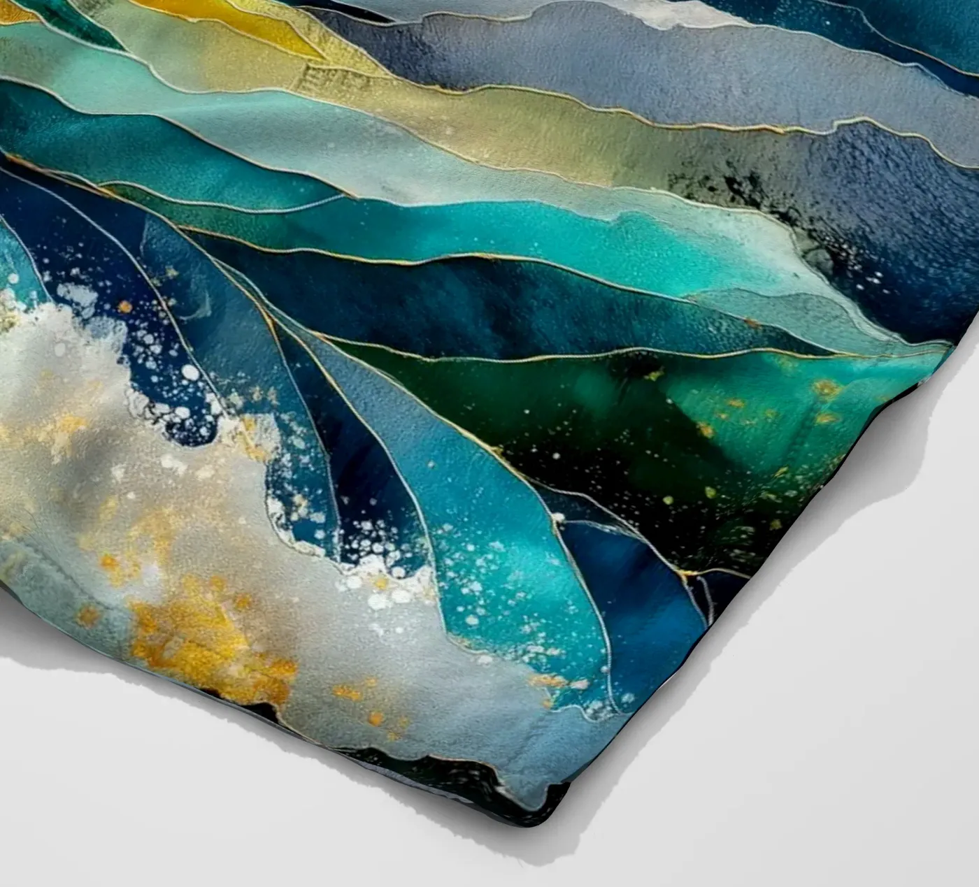 Waves plaid polaire de Justyna Jaszke JBJart