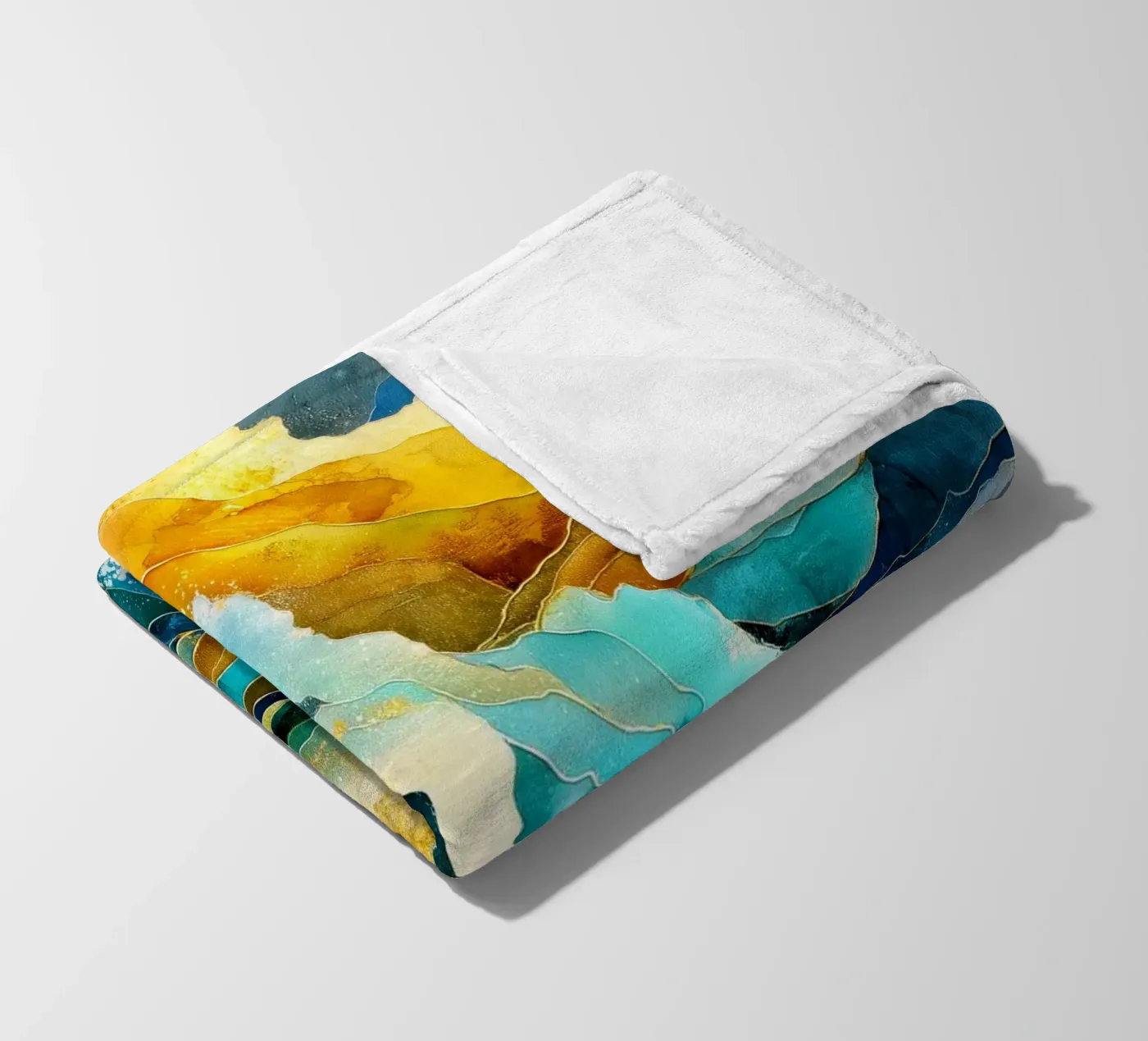 Waves plaid polaire de Justyna Jaszke JBJart