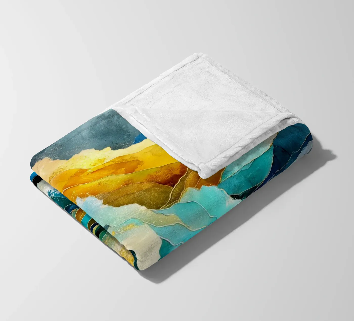 Waves plaid polaire de Justyna Jaszke JBJart