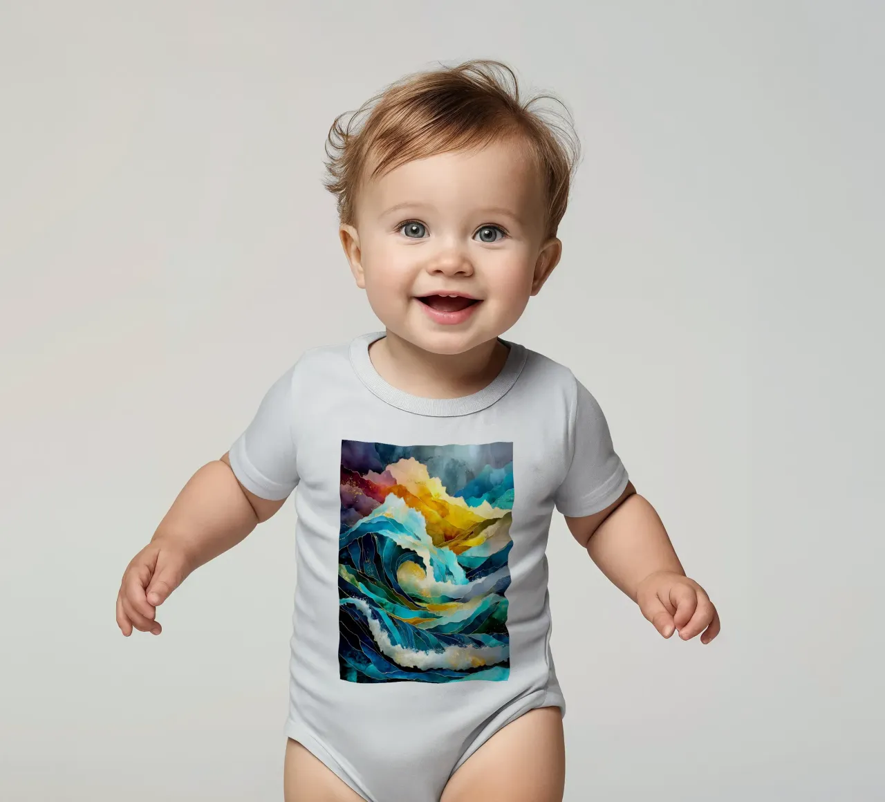 Waves body bébé de Justyna Jaszke JBJart