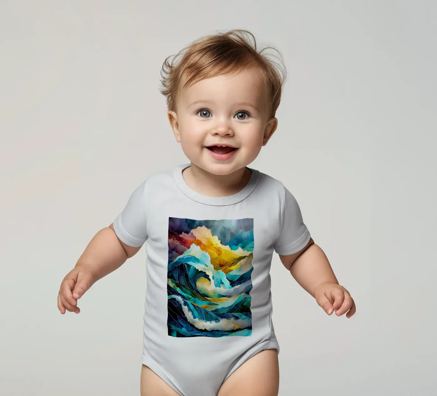 Vagues body bébé de Justyna Jaszke JBJart