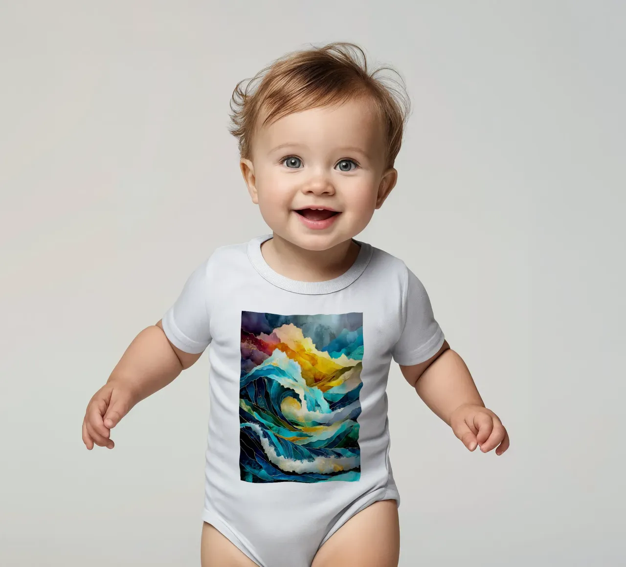 Waves body bébé de Justyna Jaszke JBJart