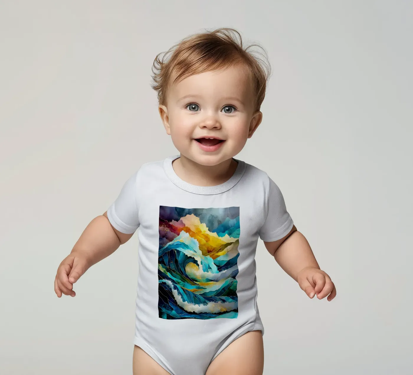 Vagues body bébé de Justyna Jaszke JBJart