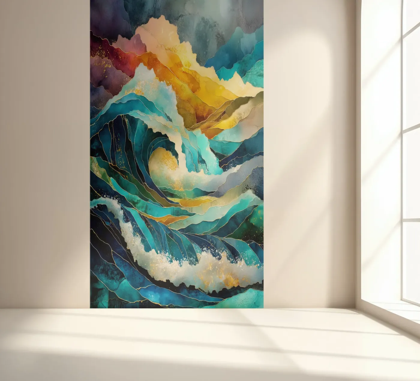 Waves Fototapete von Justyna Jaszke JBJart