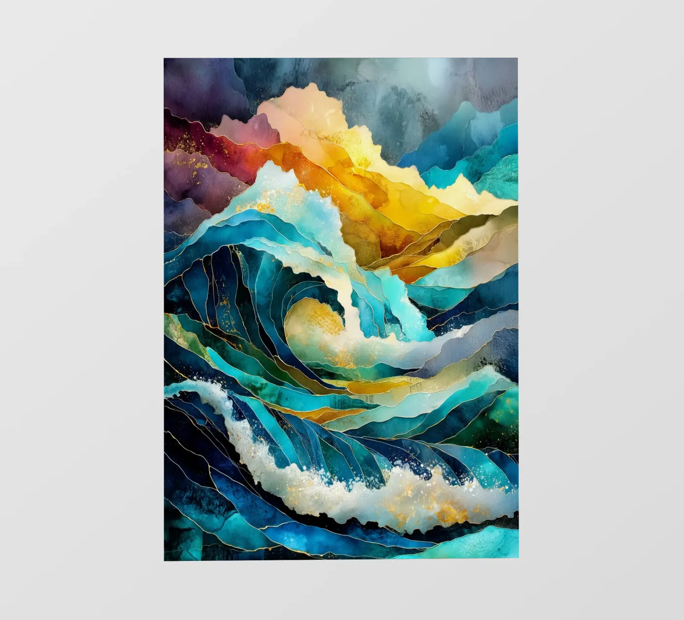 Waves Fototapete von Justyna Jaszke JBJart