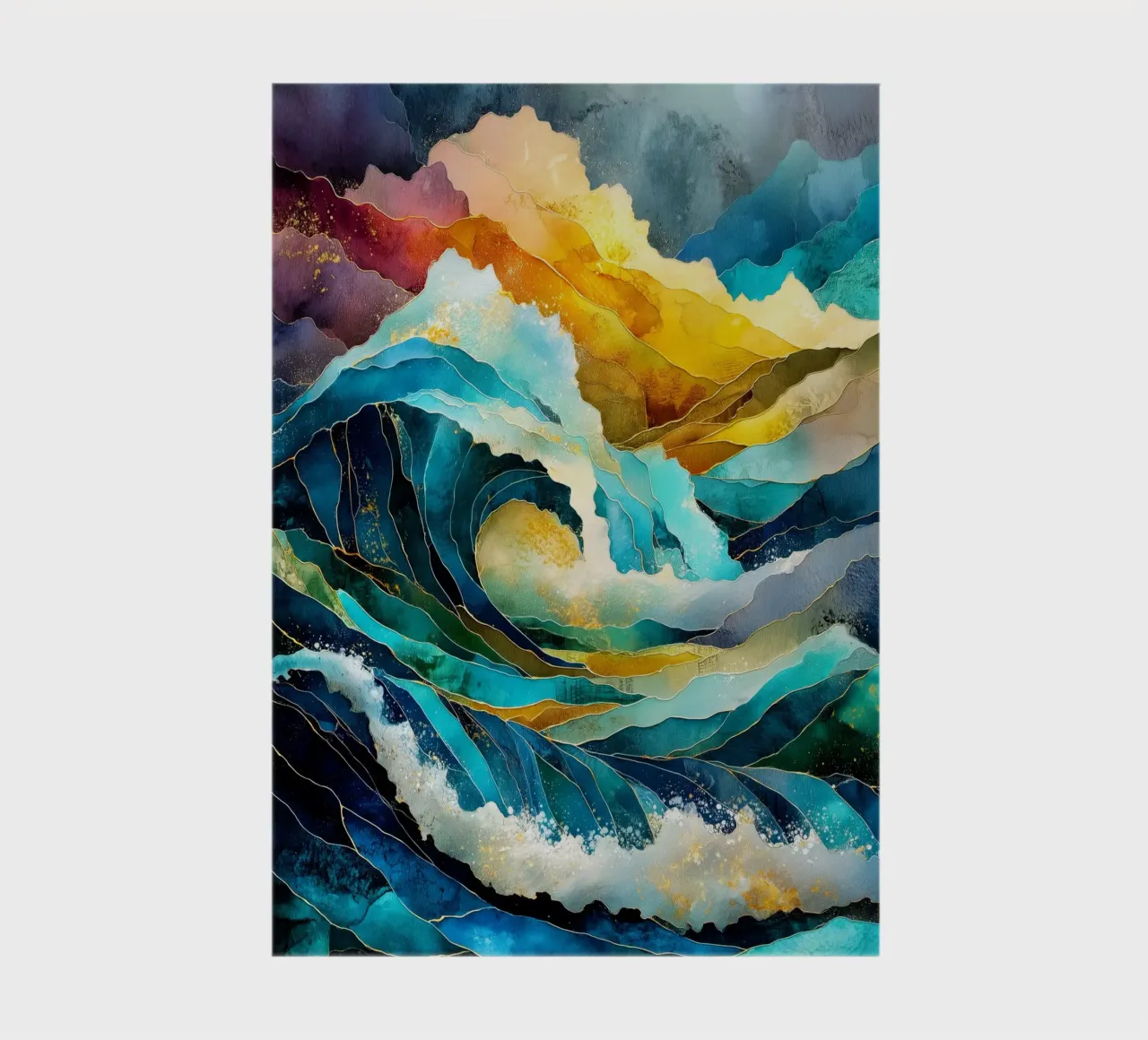 Waves notebook by Justyna Jaszke JBJart