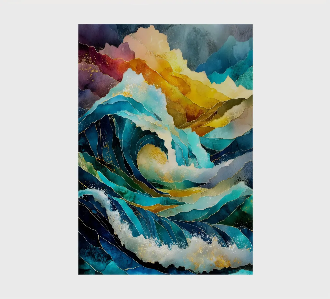Waves notebook by Justyna Jaszke JBJart