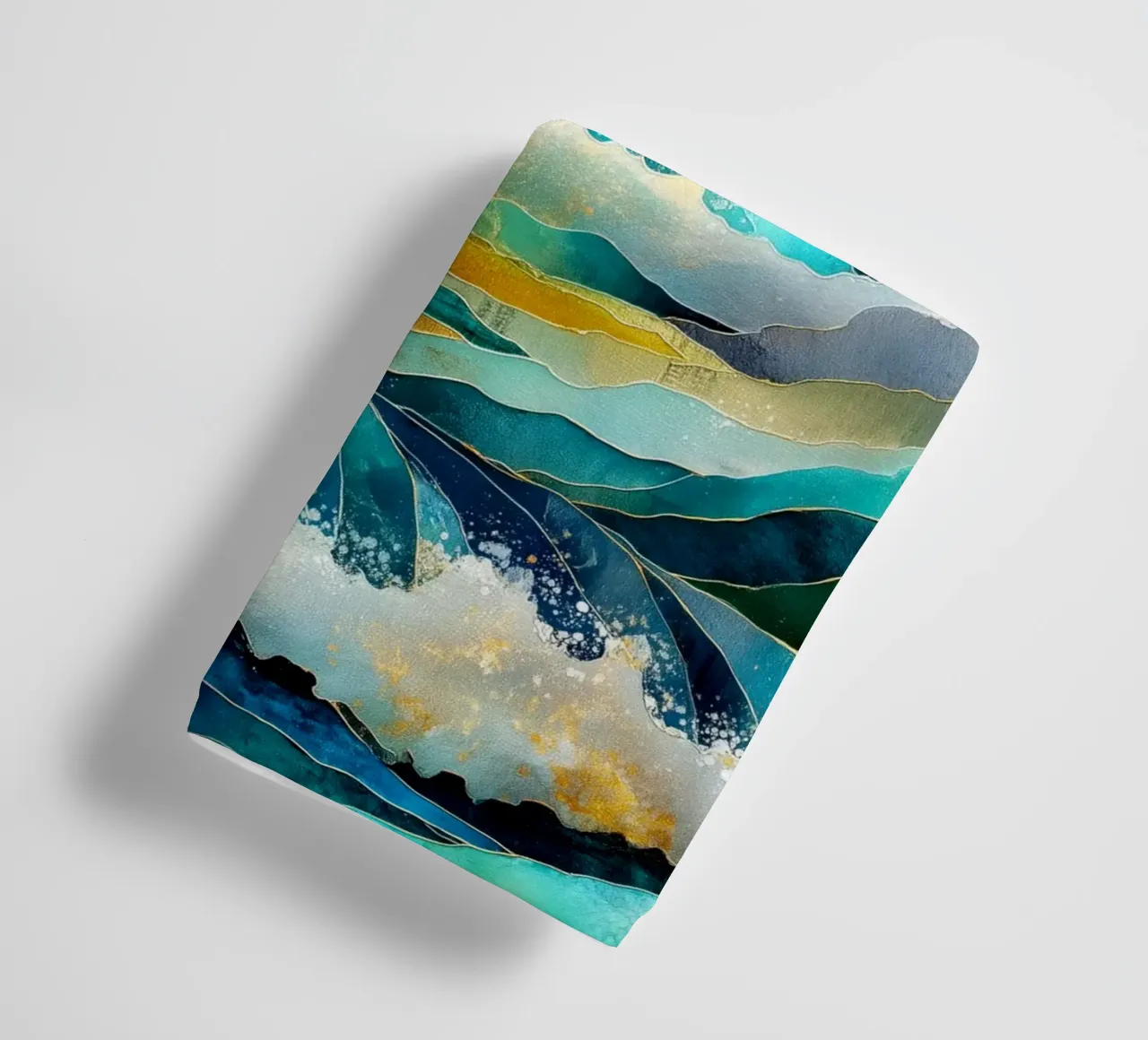 Waves towel by Justyna Jaszke JBJart