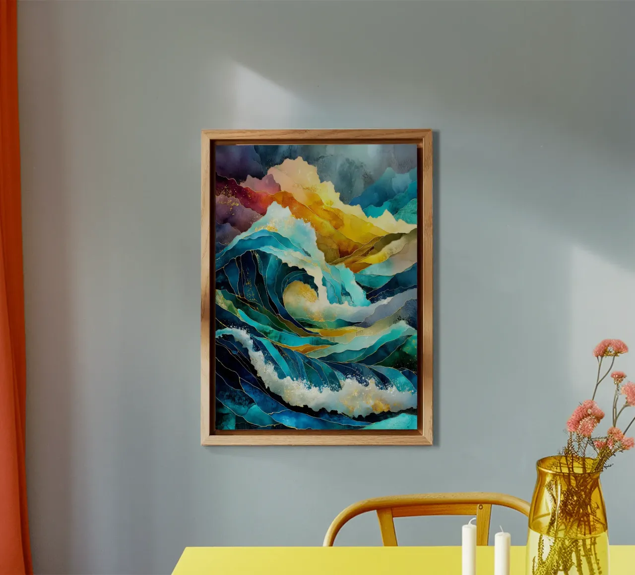 Waves forex plate by Justyna Jaszke JBJart