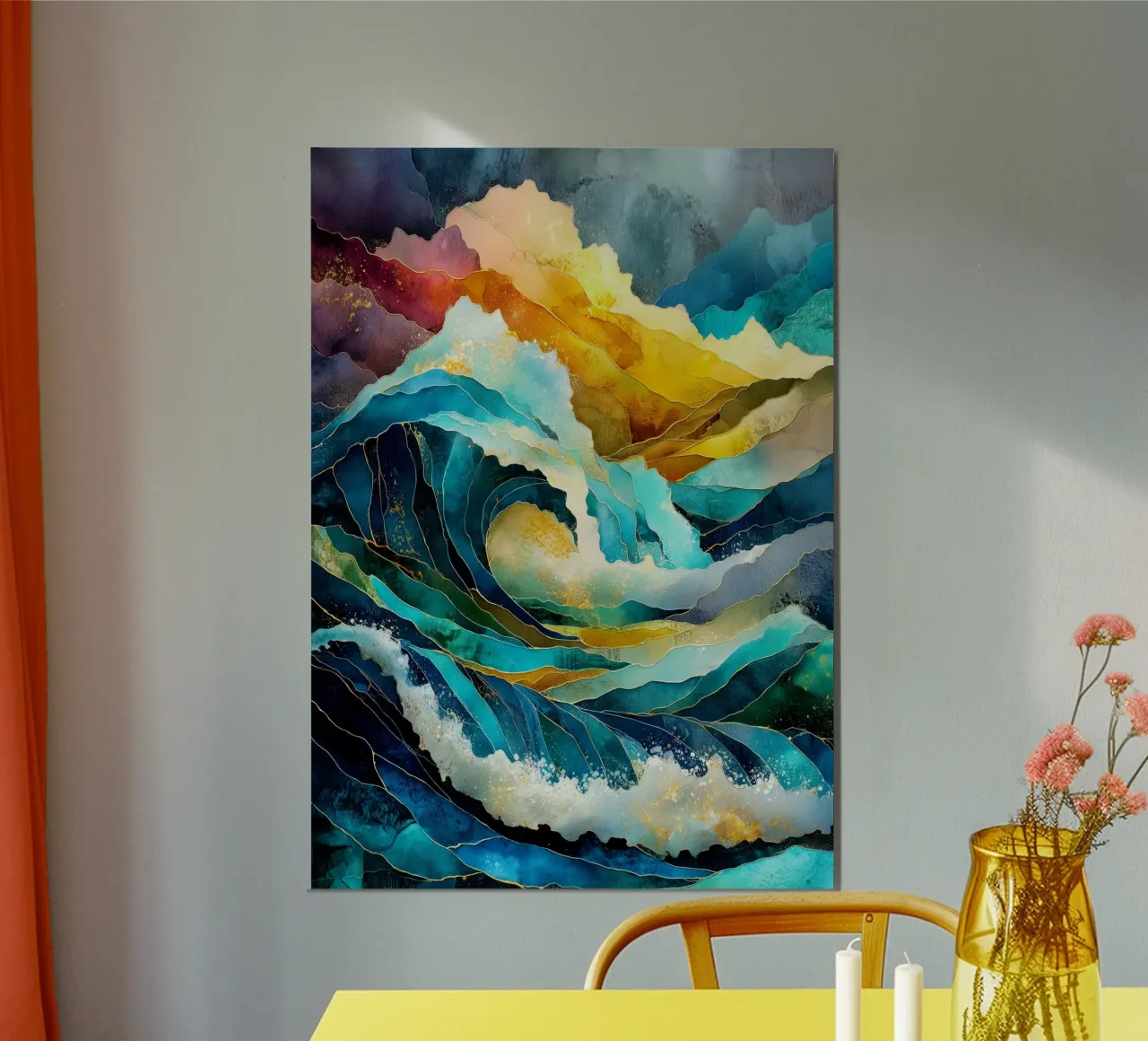 Waves forex plate by Justyna Jaszke JBJart