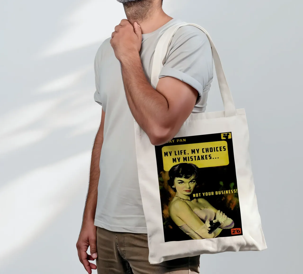My Life, My Choices borsa in juta da Gallery Print and Art Limited