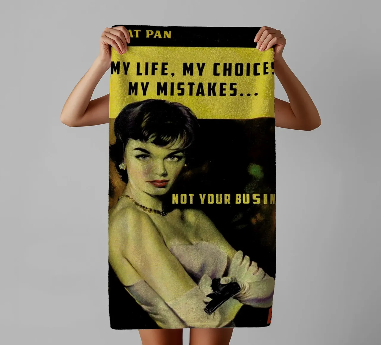 My Life, My Choices asciugamano da bagno da Gallery Print and Art Limited