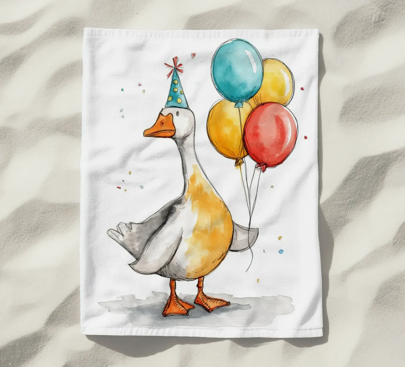 Gans Strandtuch von Pictura