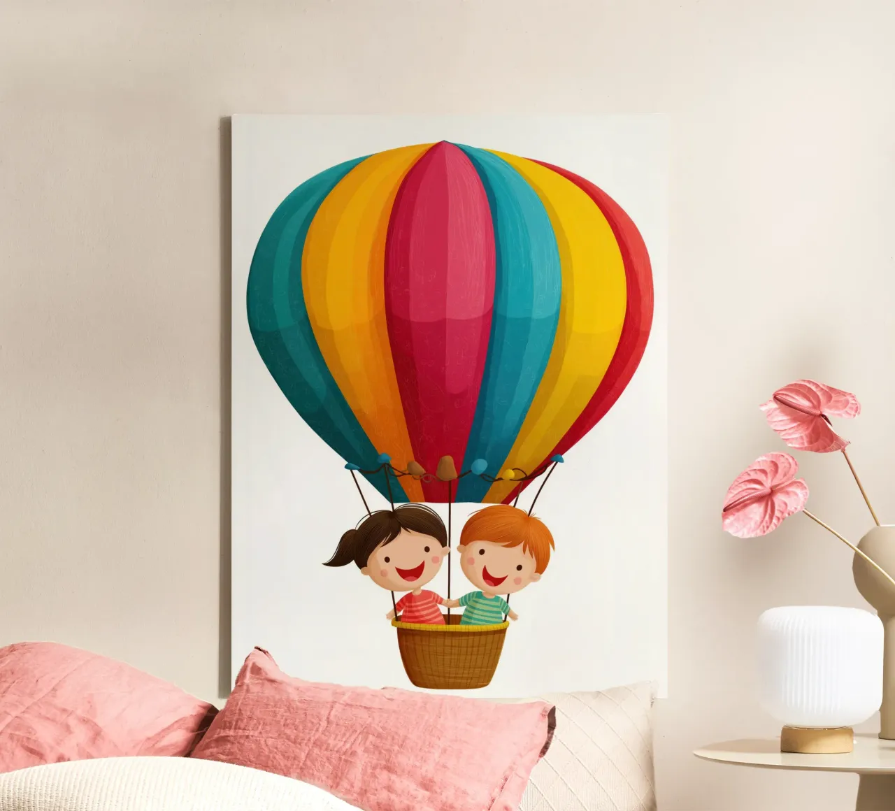 Arte del bambino tela con Cornice a cassetta da Pictura