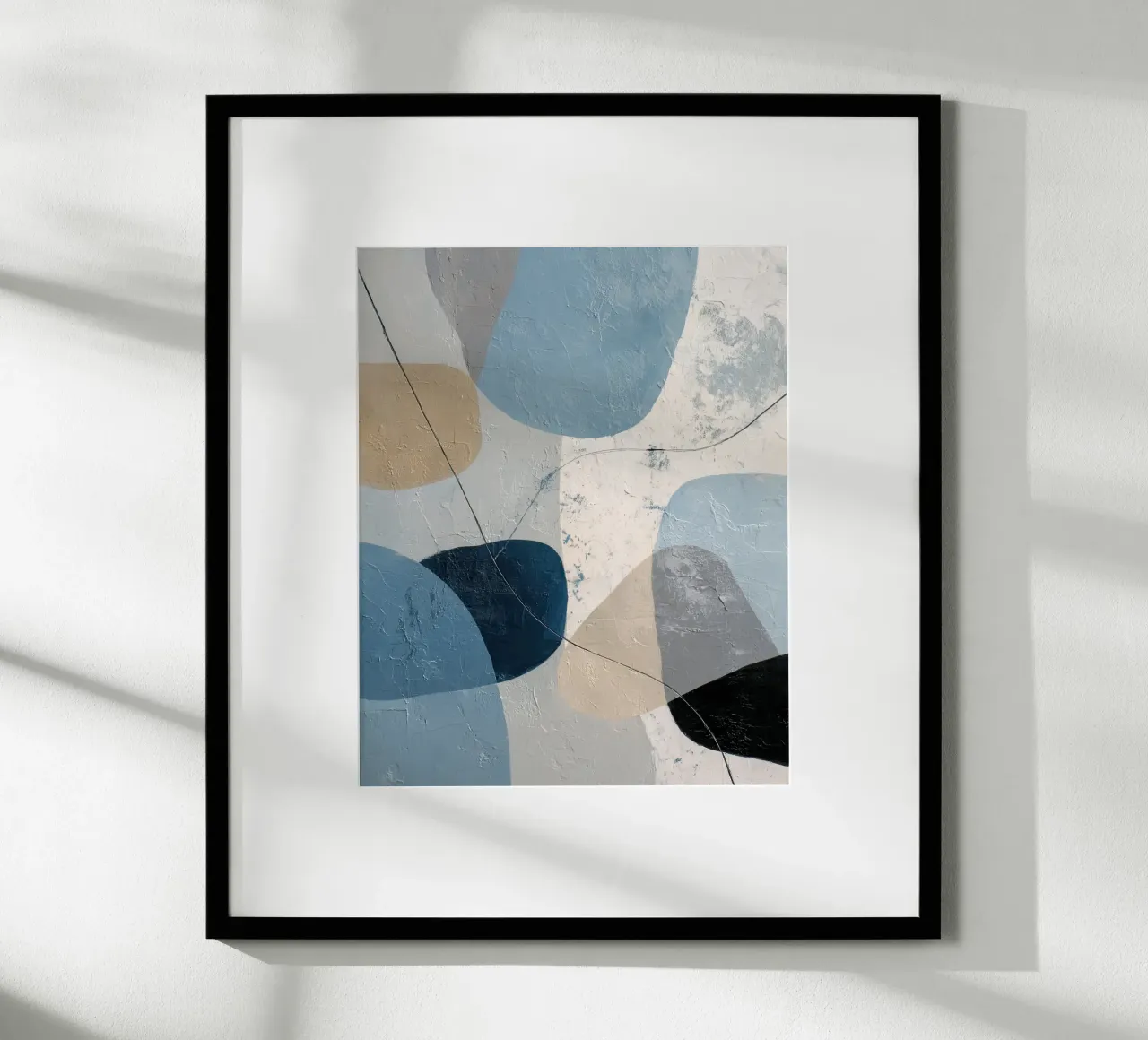 Coastal Tones Modern Abstract Wall Print Hahnemühle von Artbyvo