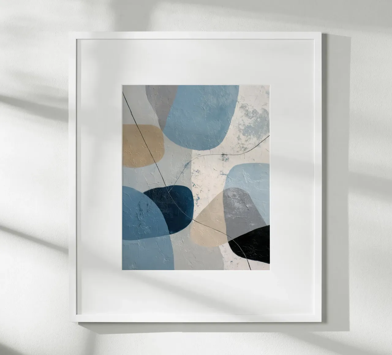 Coastal Tones Modern Abstract Wall Print Hahnemühle von Artbyvo