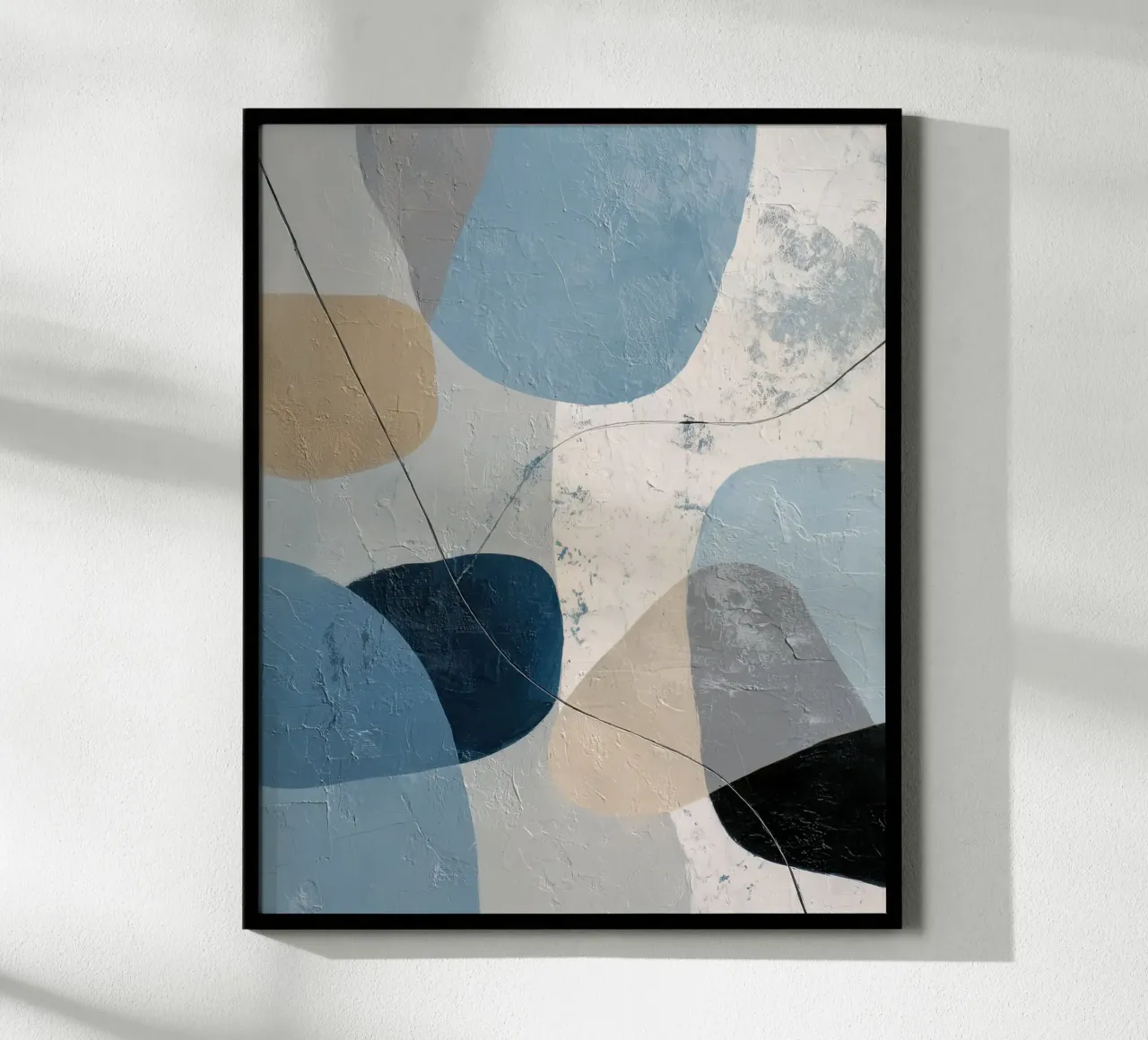Coastal Tones Modern Abstract Wall Print Hahnemühle von Artbyvo