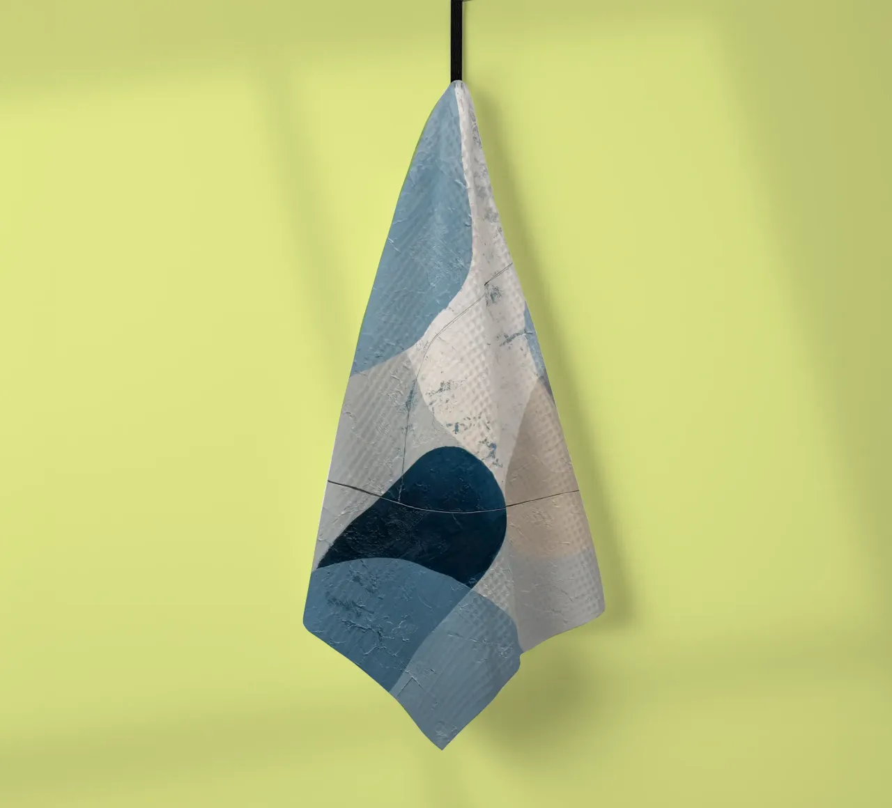 Coastal Tones Modern Abstract Wall Print Geschirrtuch von Artbyvo