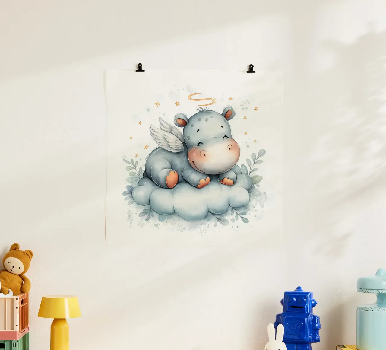 Hipo su una nuvola poster da Pictura