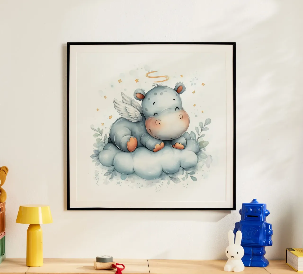 Hipo su una nuvola poster da Pictura
