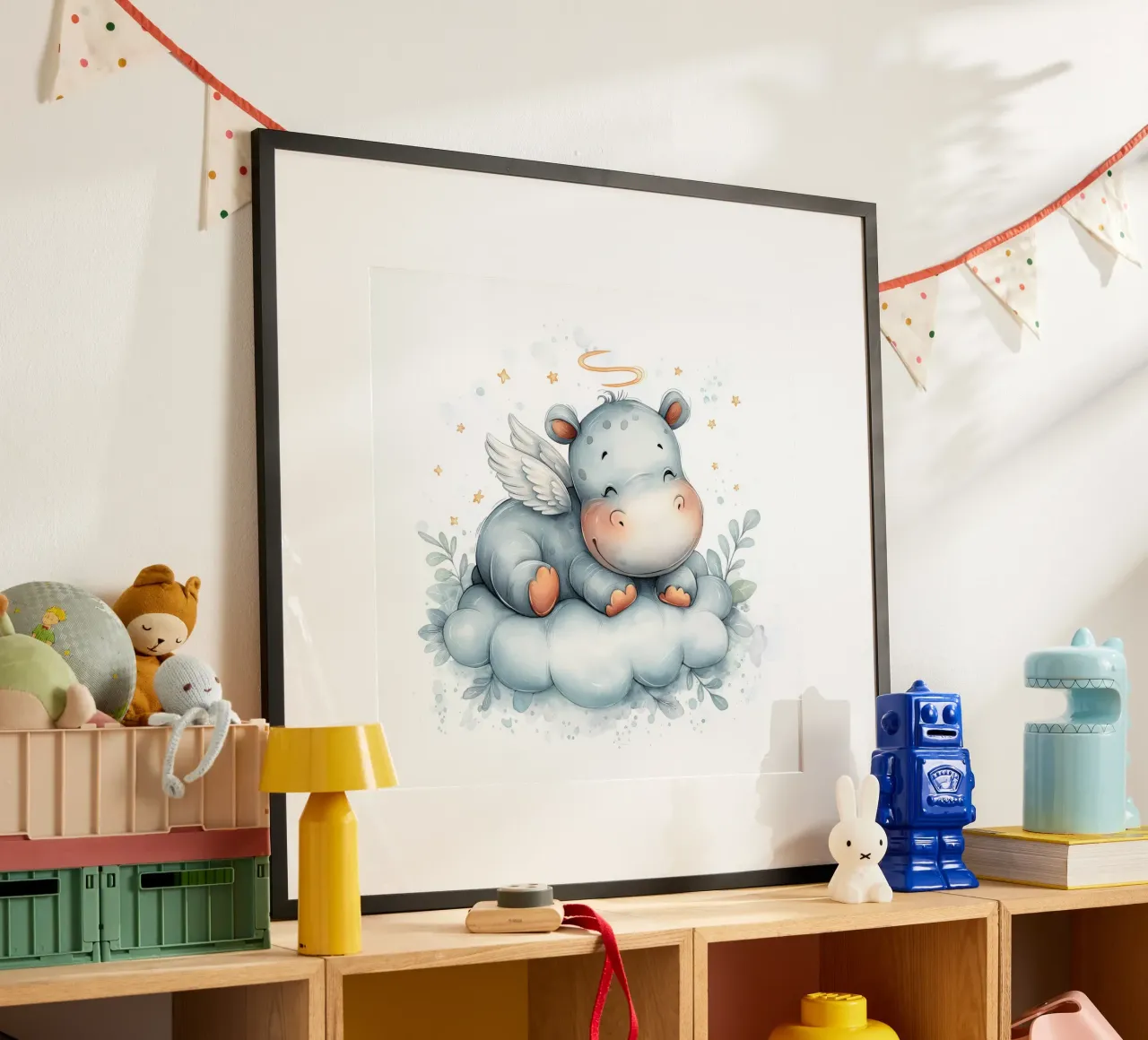 Hipo su una nuvola poster da Pictura