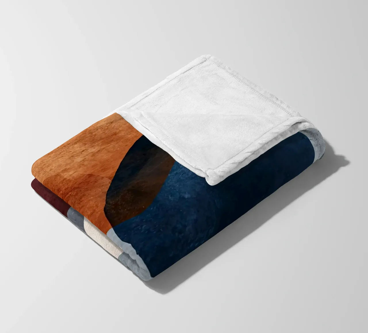 Bold Color Forms on Concrete Texture Background fleece blanket by Artbyvo