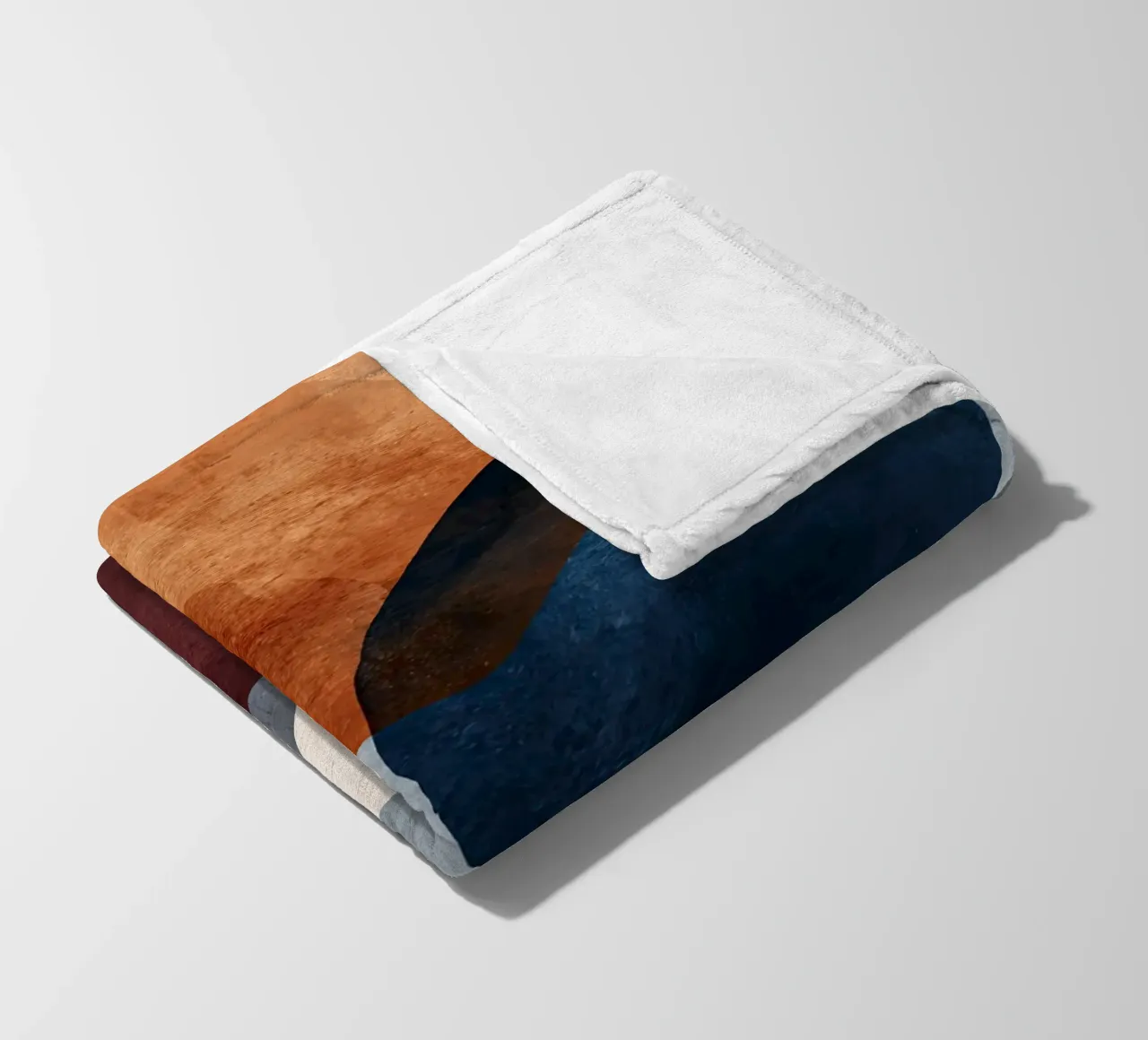 Bold Color Forms on Concrete Texture Background fleece blanket by Artbyvo