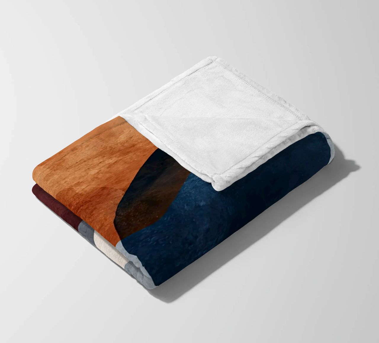 Bold Color Forms on Concrete Texture Background fleece blanket by Artbyvo