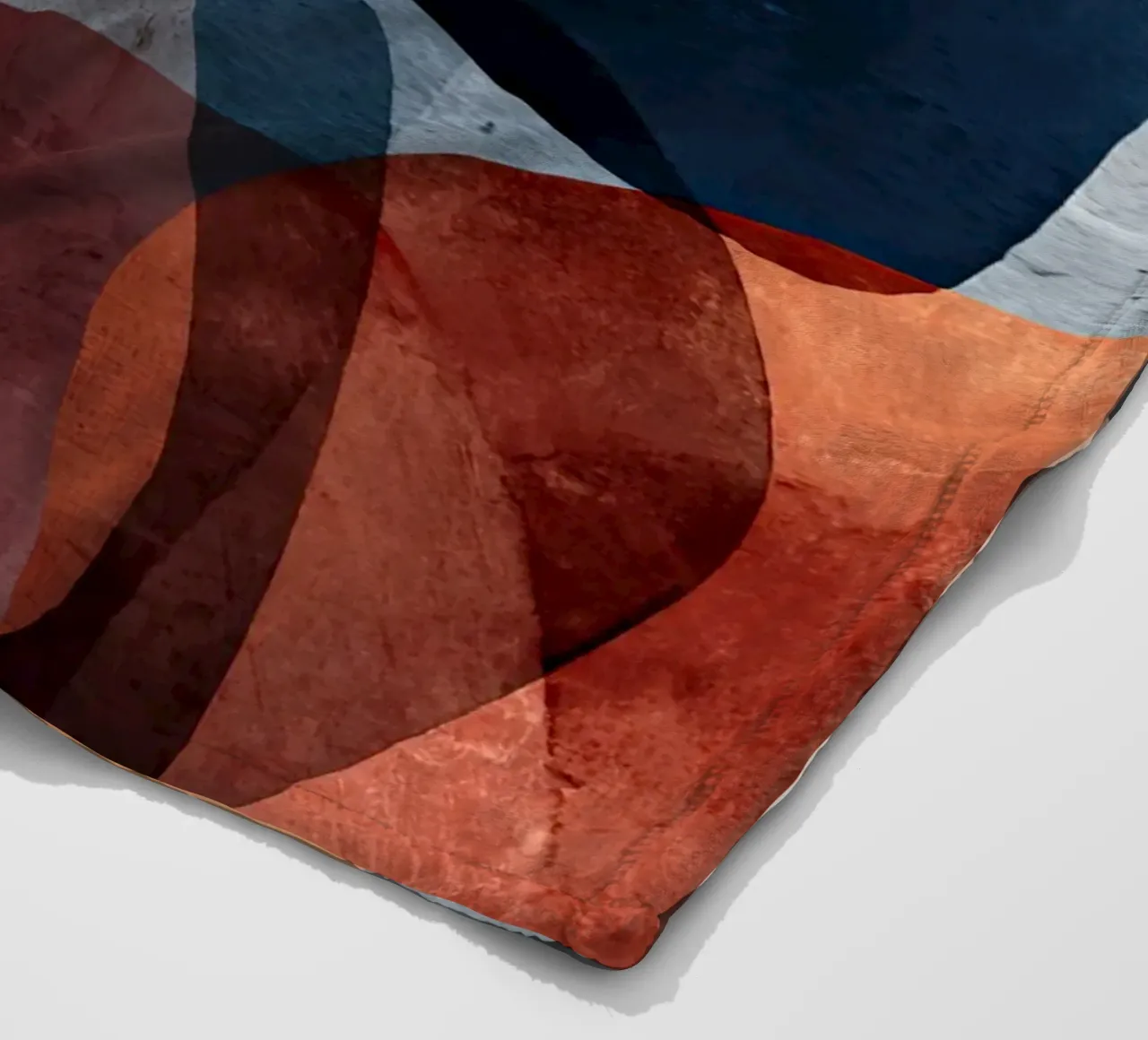 Bold Color Forms on Concrete Texture Background fleece blanket by Artbyvo