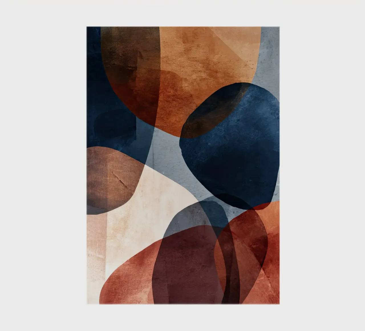 Formes de couleurs audacieuses sur fond de texture de béton carnet de notes de Artbyvo