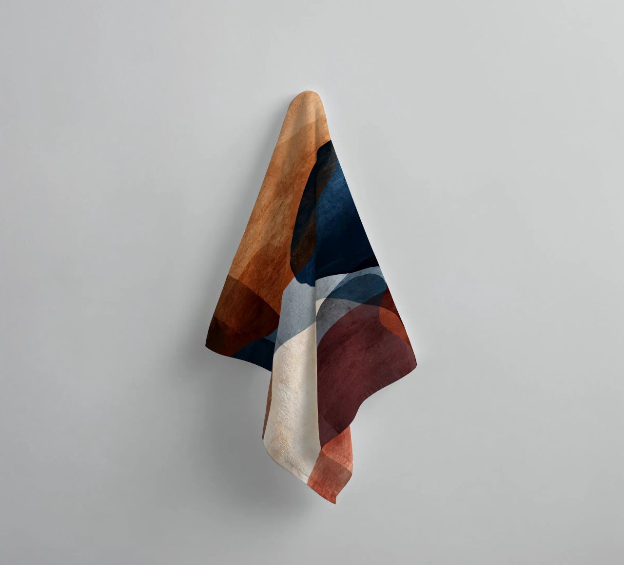 Bold Color Forms on Concrete Texture Background towel by Artbyvo