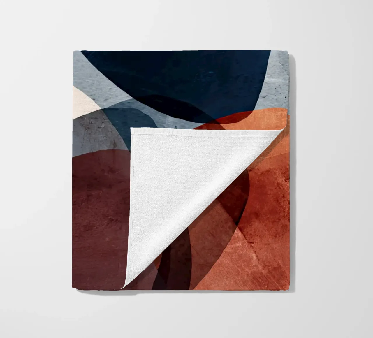 Bold Color Forms on Concrete Texture Background beach towel by Artbyvo