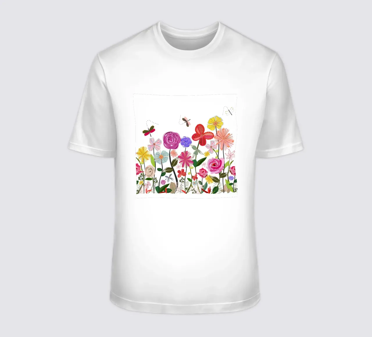 Fiori di prato in primavera t-shirt da gulsengunel