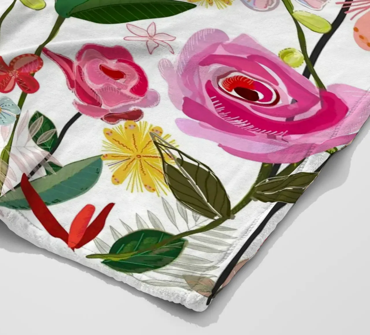 Fiori di prato in primavera coperta in pile da gulsengunel