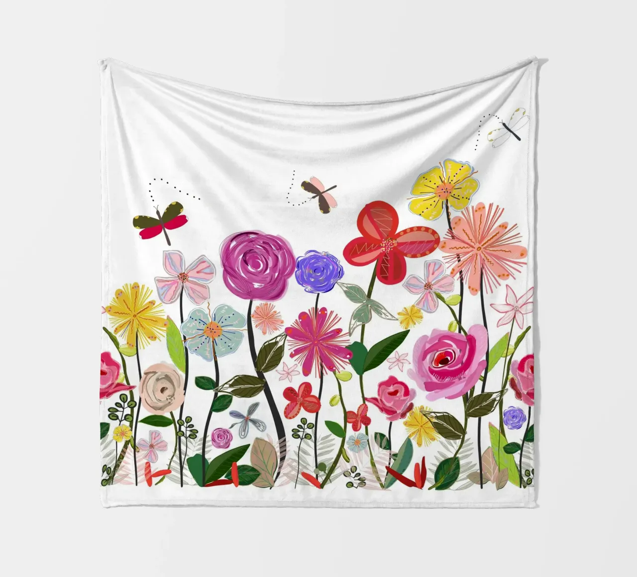 Fiori di prato in primavera coperta in pile da gulsengunel