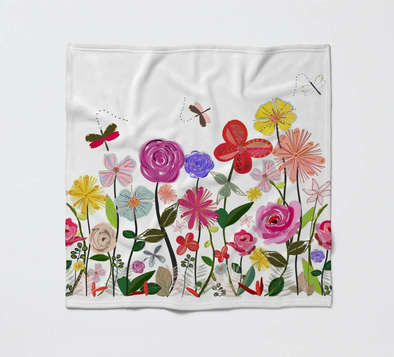 Fiori di prato in primavera coperta in pile da gulsengunel
