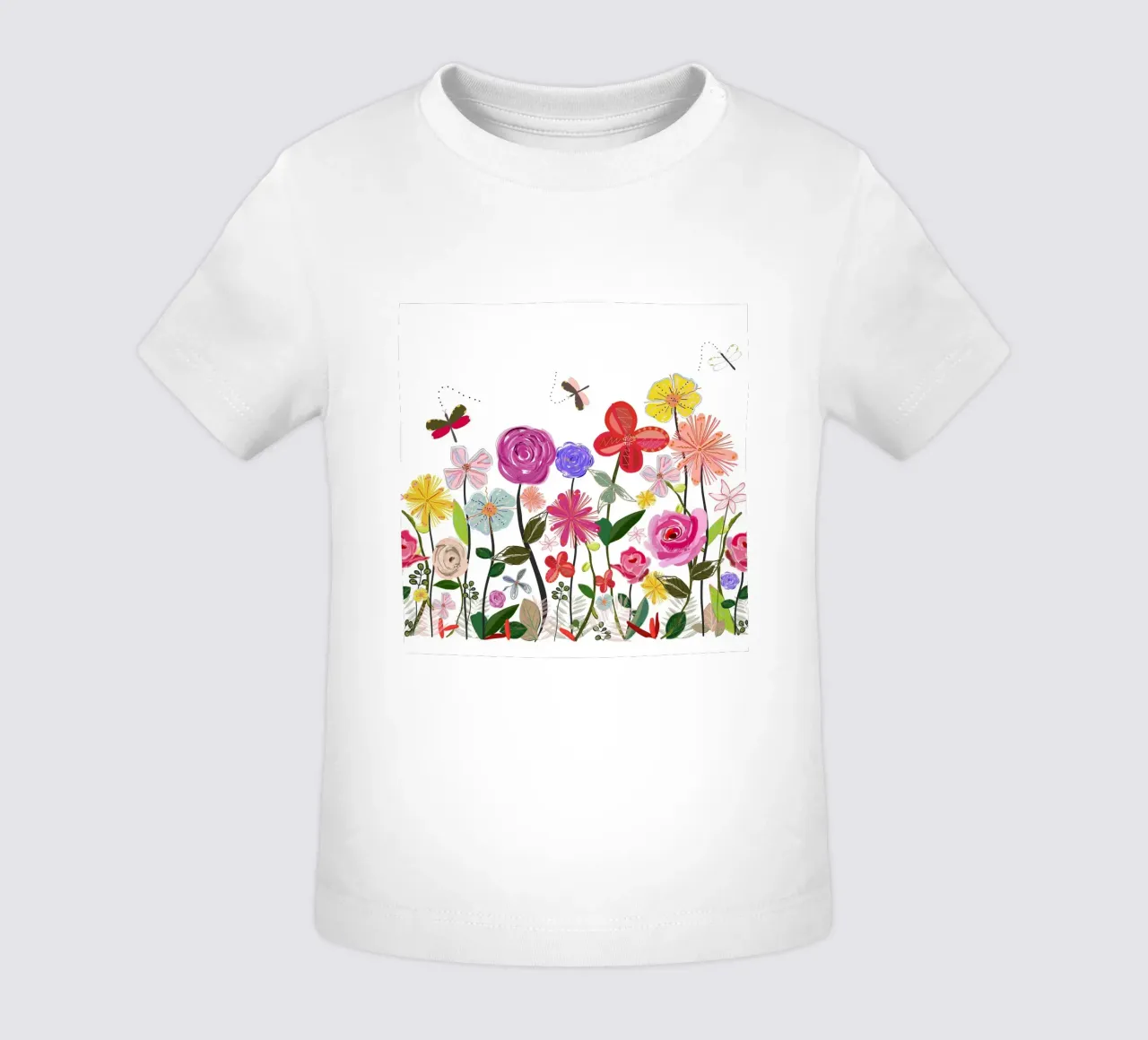 Lente weide bloemen baby t-shirt van gulsengunel