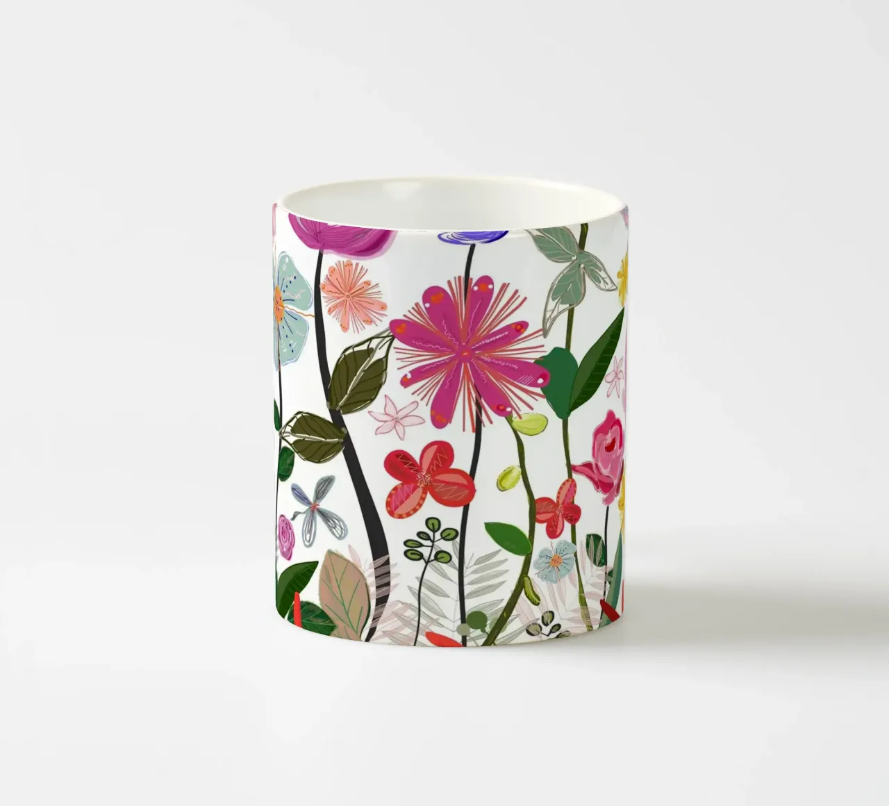 Fiori di prato in primavera tazza in ceramica da gulsengunel