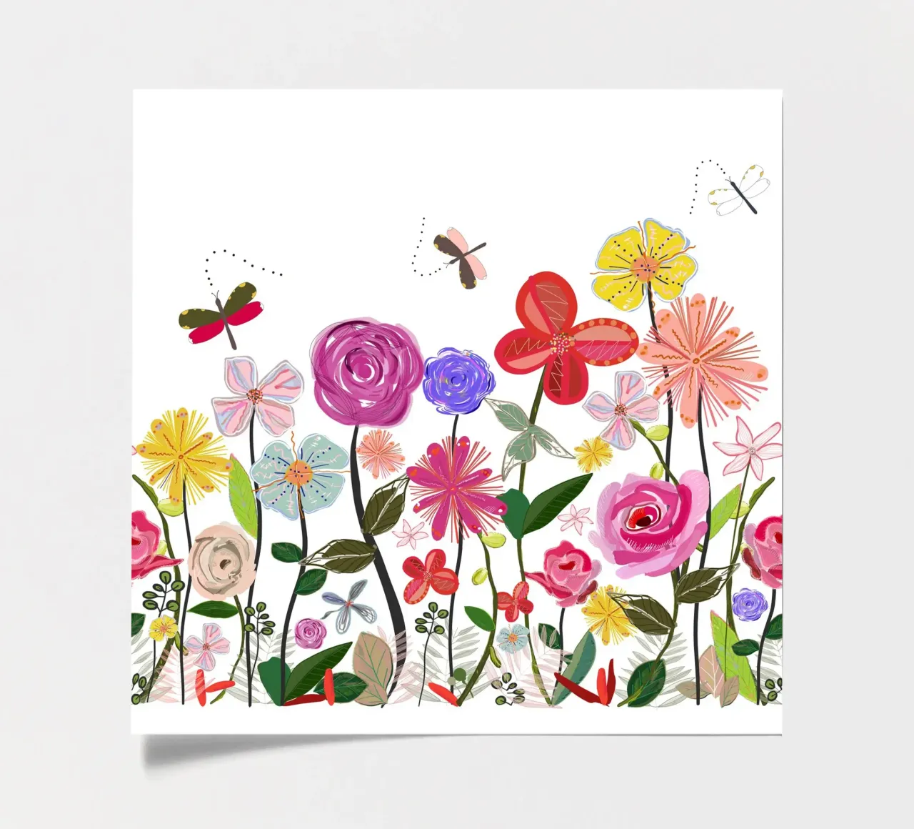 Spring meadow flowers sticker sheet by gulsengunel