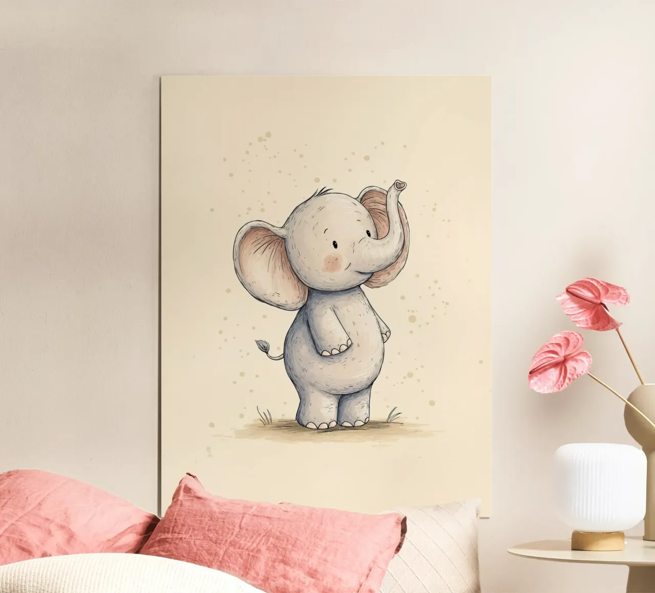 Elephant for the nursery poster by Pictura