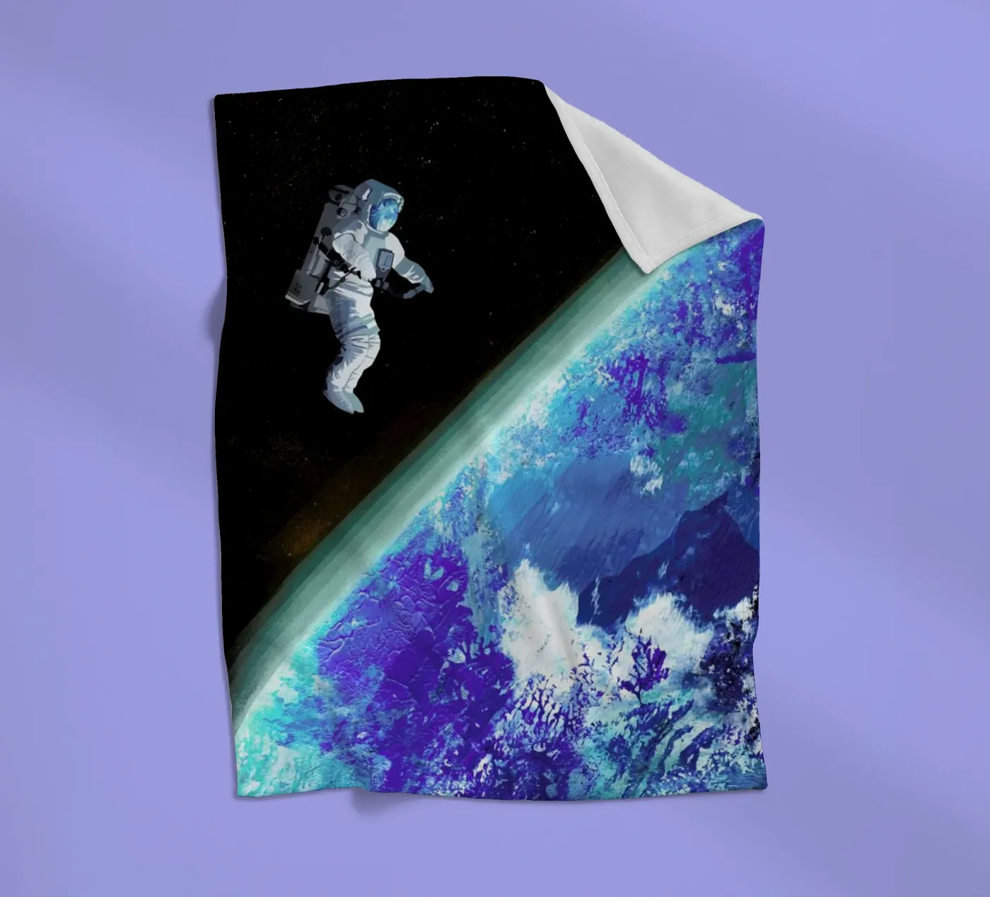 Spacewalk Fleecedecke von Goed Blauw