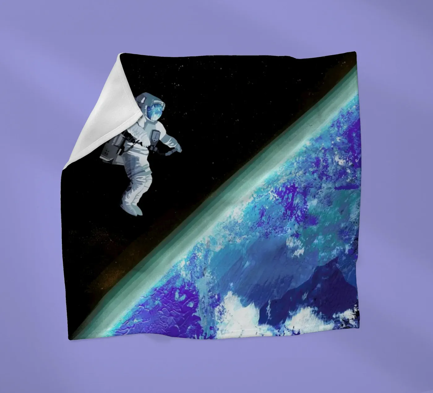 Spacewalk Fleecedecke von Goed Blauw