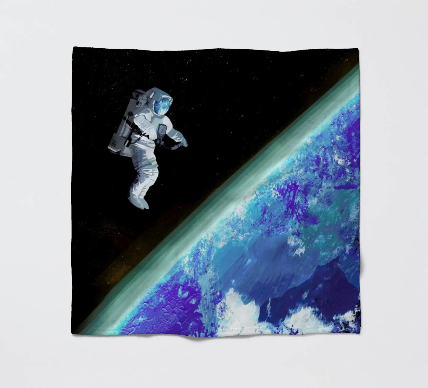 Spacewalk Fleecedecke von Goed Blauw