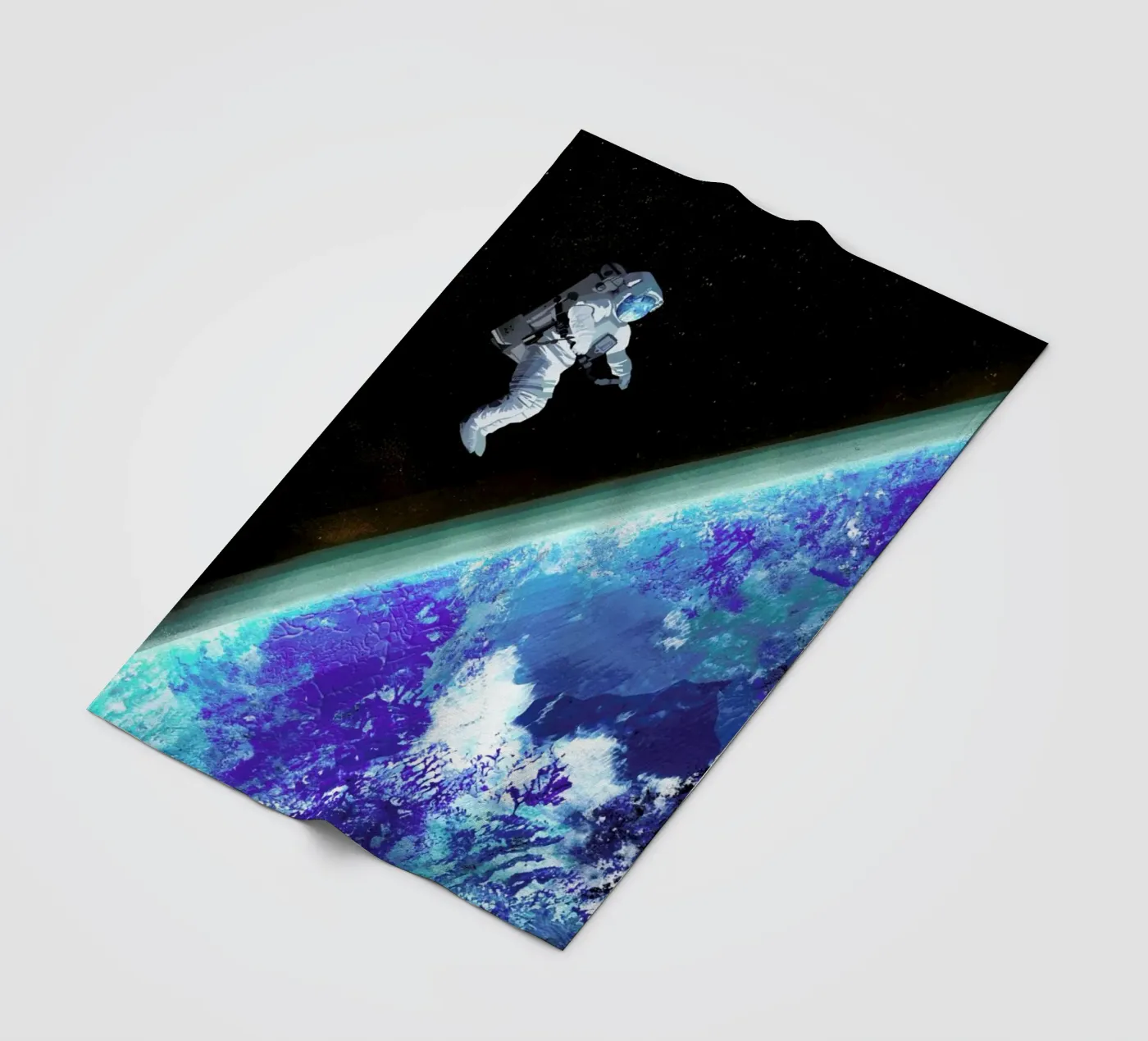 Spacewalk Fleecedecke von Goed Blauw