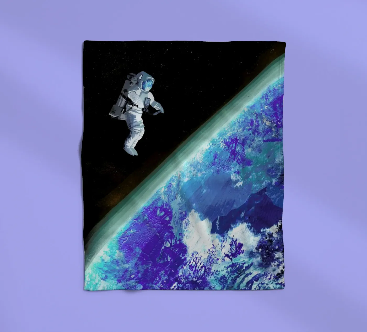 Spacewalk Fleecedecke von Goed Blauw