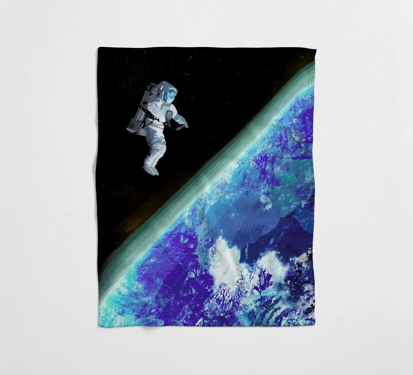 Spacewalk Fleecedecke von Goed Blauw