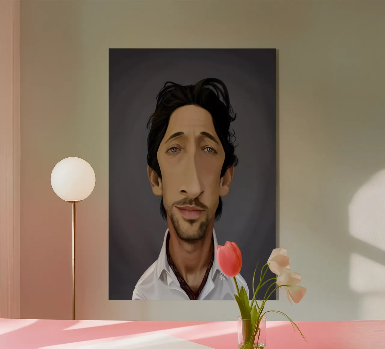Adrien Brody plexiglass da Rob Art | Illustration