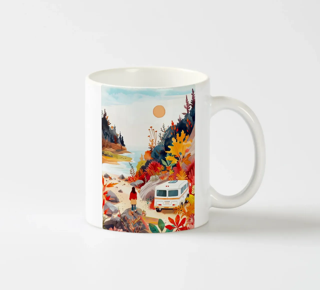 Campervan tazza in ceramica da Justyna Jaszke JBJart